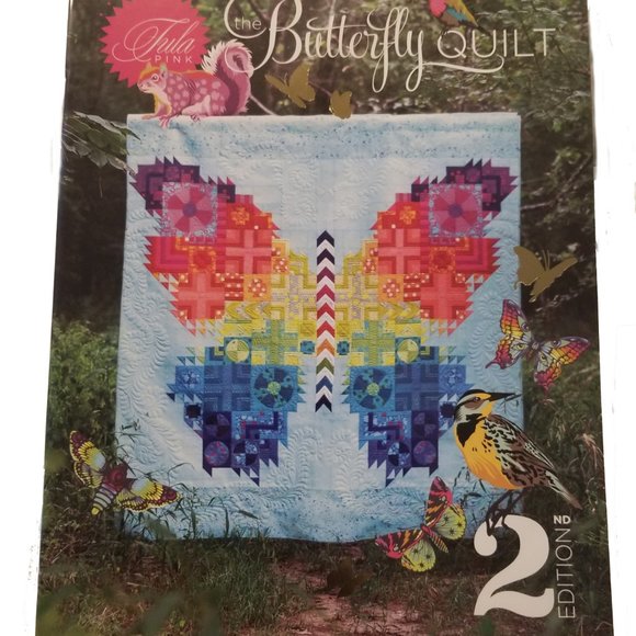 BUTTERFLY 2.0 Quilt by Tula Pink -Pattern and Fabric Pack Bundle Limited Edition - Picture 2 of 6